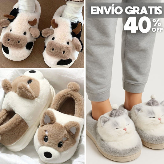 Pantuflas Care® | Suavidad de Peluche y Diseño 3D